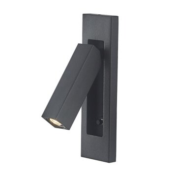 Mantra GOKOVA Muurlamp LED Zwart, 1-licht