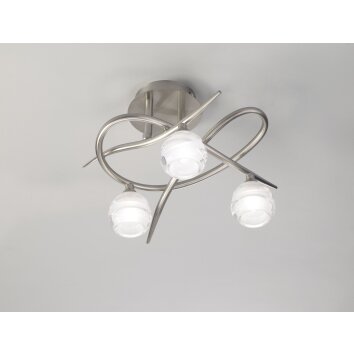 Mantra LOOP Plafondlamp Nikkel mat, 3-lichts