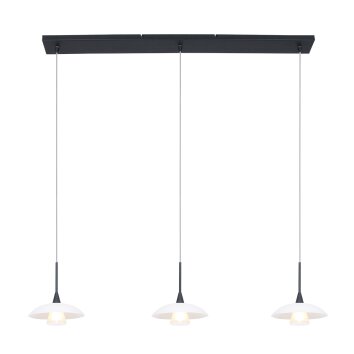 Steinhauer Tallerken Hanglamp LED Nikkel mat, 3-lichts
