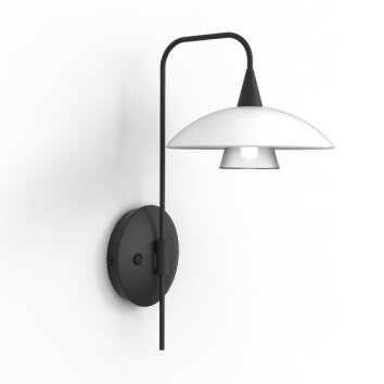 Steinhauer Tallerken Muurlamp LED Zwart, 1-licht