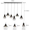 Steinhauer Flere Hanglamp Grijs, Zwart, 6-lichts