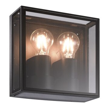 Mantra VERBIER Buiten muurverlichting Grijs, 2-lichts