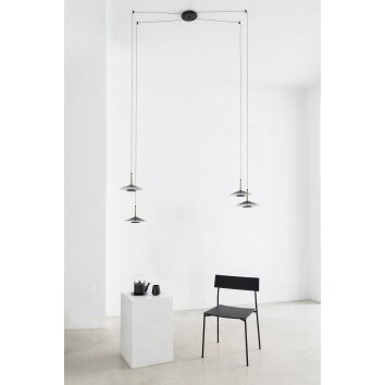 Mantra ORION Hanger LED Messing, Zwart, 1-licht