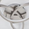 Moemoto Plafondlamp LED Nikkel mat, 1-licht, Afstandsbediening
