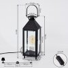Raupunga Tafellamp Zwart, 1-licht