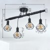 Baripada Hanglamp Zwart, 4-lichts
