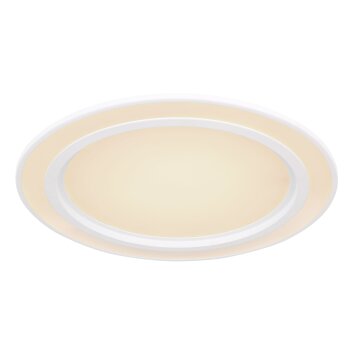 Globo DAHLA Plafondlamp LED Wit, 1-licht, Kleurwisselaar