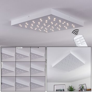 Cetara Plafondlamp LED Grijs, 1-licht