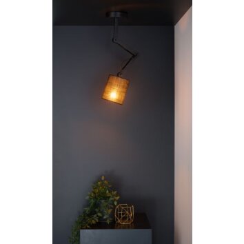 Lucide TAMPA Plafondlamp Zwart, 1-licht