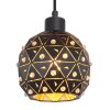 Globo JODIE Muurlamp Hout licht, Zwart, 1-licht