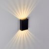 Benin Muurlamp LED Zwart, 1-licht