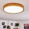 Nexo Plafondlamp LED houtlook, Wit, 1-licht