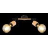 Globo JORNA Spotlamp Hout licht, Zwart, 2-lichts
