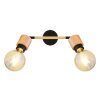 Globo JORNA Spotlamp Hout licht, Zwart, 2-lichts