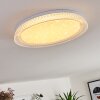 Feletto Plafondlamp LED Wit, 1-licht, Afstandsbediening