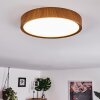 Nexo Plafondlamp LED Hout donker, 1-licht