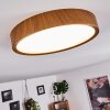 Nexo Plafondlamp LED Hout donker, 1-licht