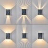 Benin Muurlamp LED Nikkel mat, 2-lichts