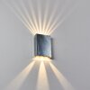 Benin Muurlamp LED Nikkel mat, 2-lichts