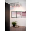 Lucide PICTO Plafondlamp Grijs, Roze, 3-lichts