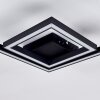 Cavareno Plafondlamp LED Zwart, 1-licht