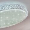 Suno Plafondlamp LED Transparant, Helder, Wit, 1-licht, Afstandsbediening