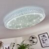 Suno Plafondlamp LED Transparant, Helder, Wit, 1-licht, Afstandsbediening