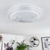 Suno Plafondlamp LED Transparant, Helder, Wit, 1-licht
