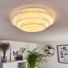 Roseto Plafondlamp LED Transparant, Helder, Wit, 1-licht, Afstandsbediening
