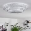Roseto Plafondlamp LED Transparant, Helder, Wit, 1-licht, Afstandsbediening