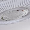 Avoriaz Plafondlamp LED Transparant, Helder, Wit, 1-licht, Afstandsbediening