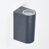 Kingstown Buiten muurverlichting Antraciet, 2-lichts