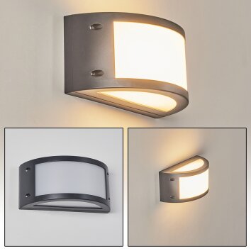 Pompeano Buiten muurverlichting LED Zwart, 1-licht