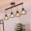 Gainsville Plafondlamp Zwart, 4-lichts