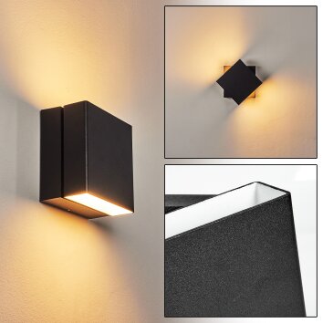 Fontanile Buiten muurverlichting LED Zwart, Wit, 1-licht