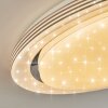 Laganadi Plafondlamp LED Chroom, 1-licht, Afstandsbediening, Kleurwisselaar