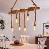 Menamini Hanger Antraciet, Bruin, Hout donker, 6-lichts