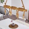 Menamini Hanger Antraciet, Bruin, Hout donker, 6-lichts