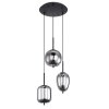 Globo BLACKY Hanger Zwart, 3-lichts