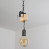 Hautahi Hanger Hout donker, Zwart, 1-licht