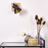 Tina Muurlamp Hout donker, Zwart, 1-licht
