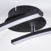 Aringa Plafondlamp LED Zwart, 1-licht