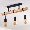 Yaak Plafondlamp Hout licht, Zwart, 3-lichts