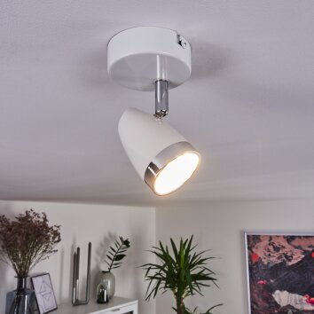 Idlewild Plafondlamp LED Chroom, Wit, 1-licht