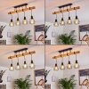 Yaak Plafondlamp Hout licht, Zwart, 4-lichts