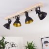Tina Plafondlamp Hout licht, 4-lichts