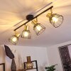 Kesao Plafondlamp Messing, Zwart, 4-lichts