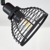 Omba Plafondlamp Hout donker, Zwart, 2-lichts