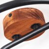 Omba Plafondlamp Hout donker, Zwart, 3-lichts