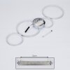 Rodekro Plafondlamp LED Nikkel mat, 4-lichts